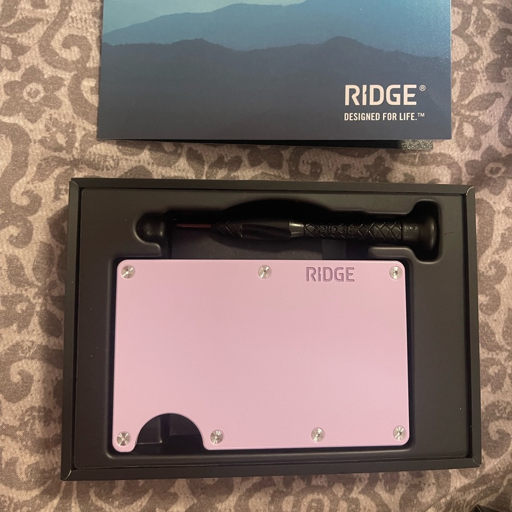 New in Box Ridge Wallet Lavender